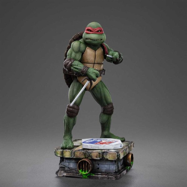 Statua in scala 1/10 delle Tartarughe Ninja Mutanti Adolescenti di Art Scale Raphael, 21 cm