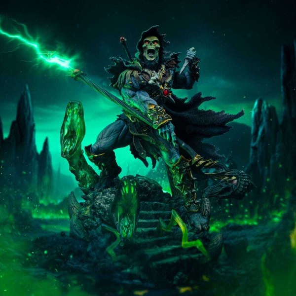 Statuetta Maestri dell’Universo 1/10 Art Scale Deluxe Skeletor Scatenato 23 cm