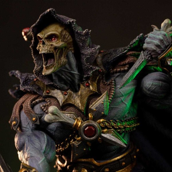 Statuetta Maestri dell’Universo 1/10 Art Scale Deluxe Skeletor Scatenato 23 cm