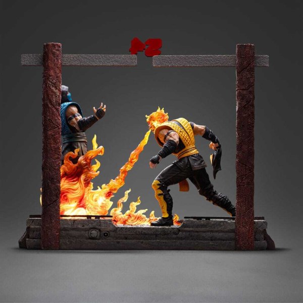 Statuetta Mortal Kombat 1/10 Deluxe Art Scale Scorpion Fatality 27 cm