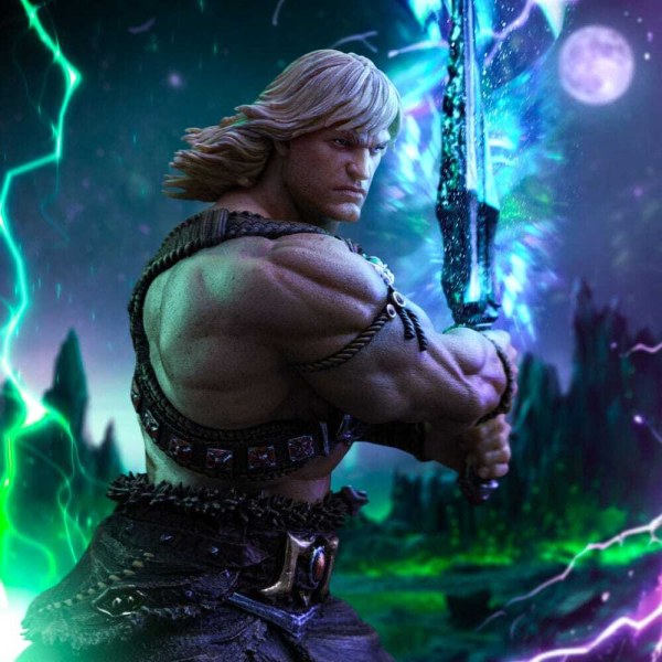 Statuetta Maestri dell’Universo 1/10 Art Scale Deluxe He-Man Scatenato 34 cm
