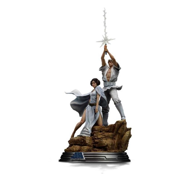 Statuetta Star Wars 1/10 Deluxe Art Scale Luke e Leia 41 cm