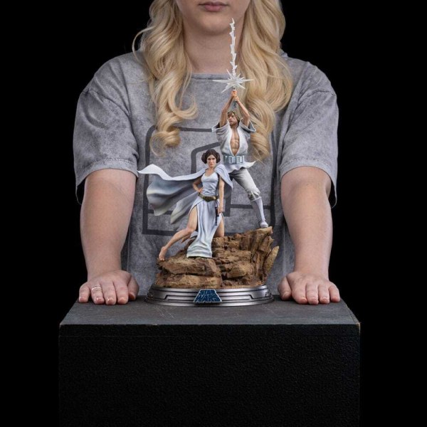Statuetta Star Wars 1/10 Deluxe Art Scale Luke e Leia 41 cm
