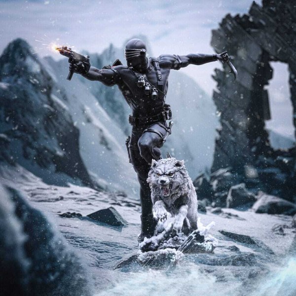 Statuetta GI Joe 1/10 Art Scale Snake Eyes 23 cm