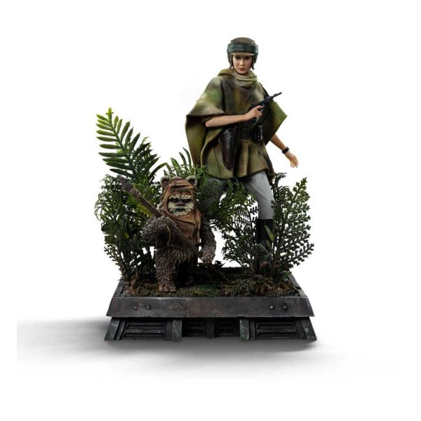 Statua in Art Scale Star Wars Episodio VI 1/10 Leia e Wicket 21 cm