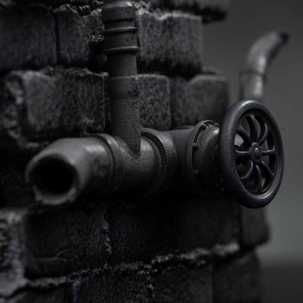 Statuetta Tartarughe Ninja 1/10 Art Scale Michelangelo Variante Bianco e Nero 26 cm