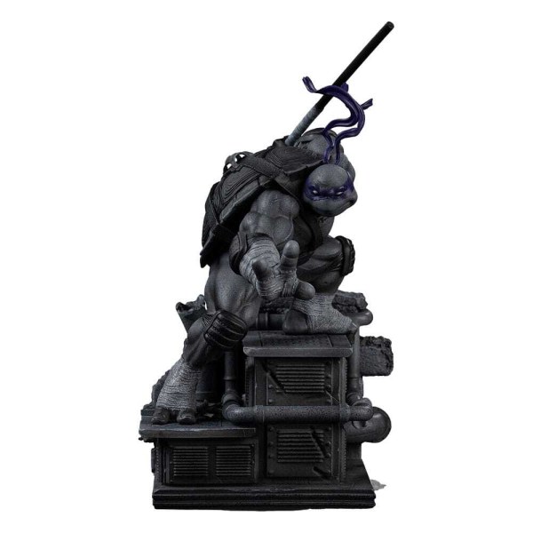 Statuetta Tartarughe Ninja 1/10 Art Scale Donatello Variante Bianco e Nero 26 cm