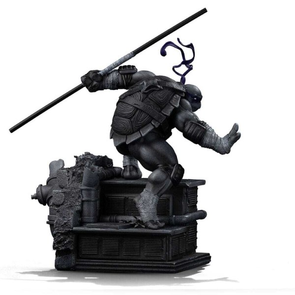 Statuetta Tartarughe Ninja 1/10 Art Scale Donatello Variante Bianco e Nero 26 cm