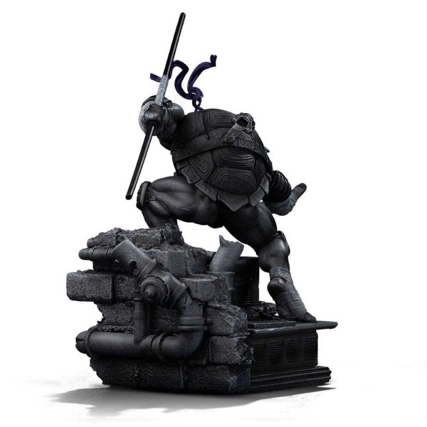 Statuetta Tartarughe Ninja 1/10 Art Scale Donatello Variante Bianco e Nero 26 cm