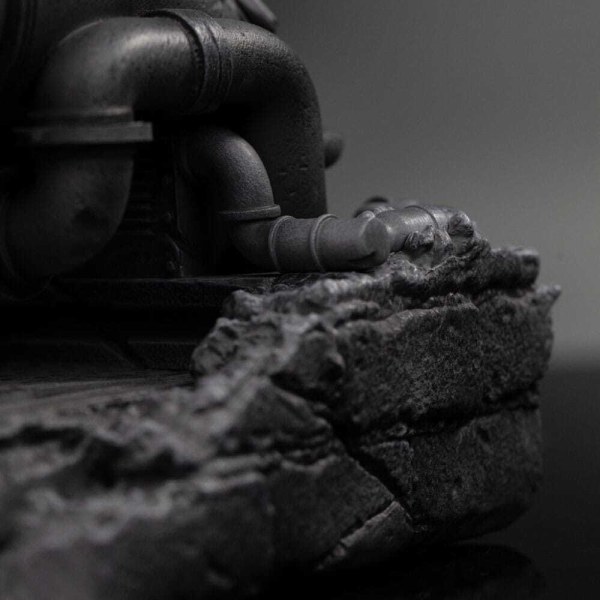 Statuetta Tartarughe Ninja 1/10 Art Scale Leonardo Variante Bianco e Nero 26 cm