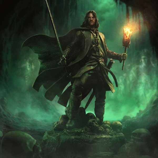 Statua di Aragorn scatenato in Art Scale 1/10 de Il Signore degli Anelli, 31 cm