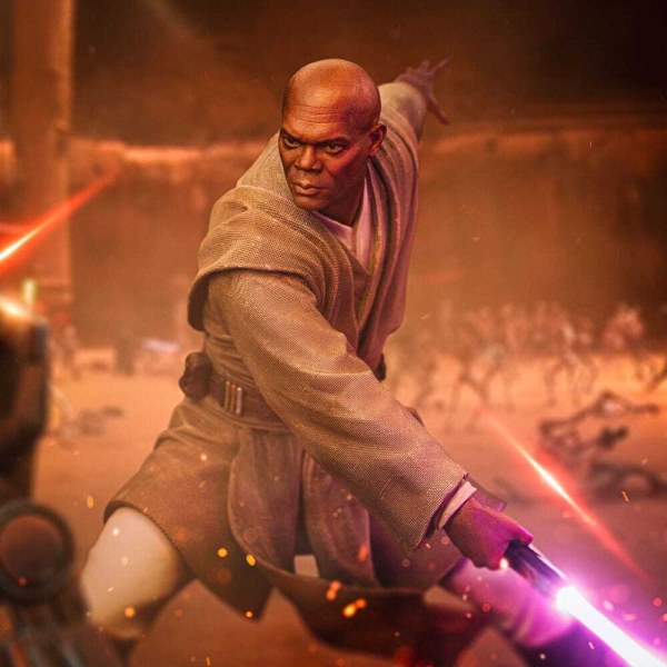 Statuetta Star Wars 1/10 Art Scale Mace Windu 18 cm