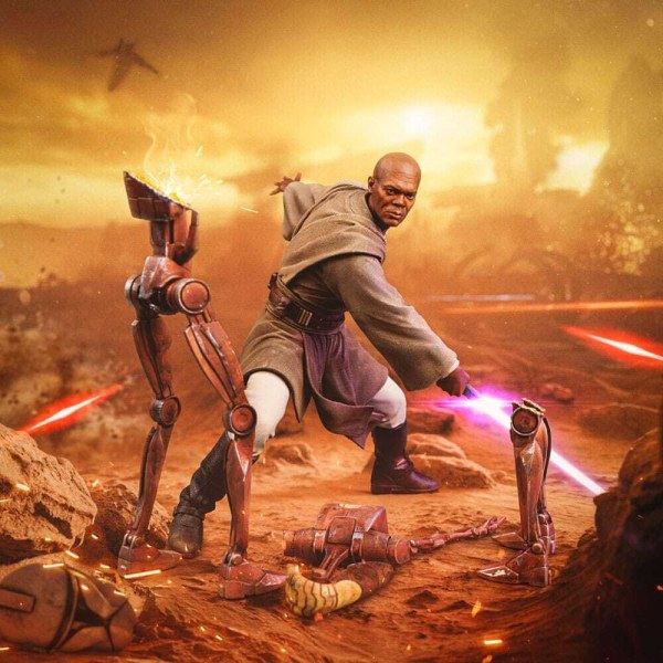 Statuetta Star Wars 1/10 Art Scale Mace Windu 18 cm