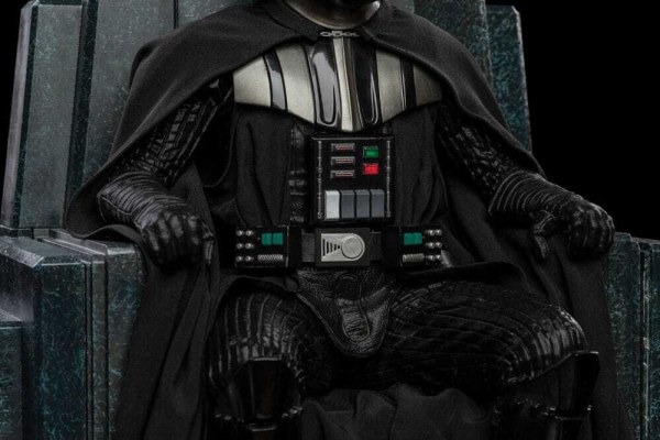 Statuetta Star Wars 1/10 Art Scale Darth Vader sul Trono 18 cm