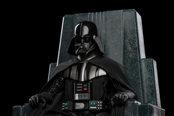 Statuetta Star Wars 1/10 Art Scale Darth Vader sul Trono 18 cm