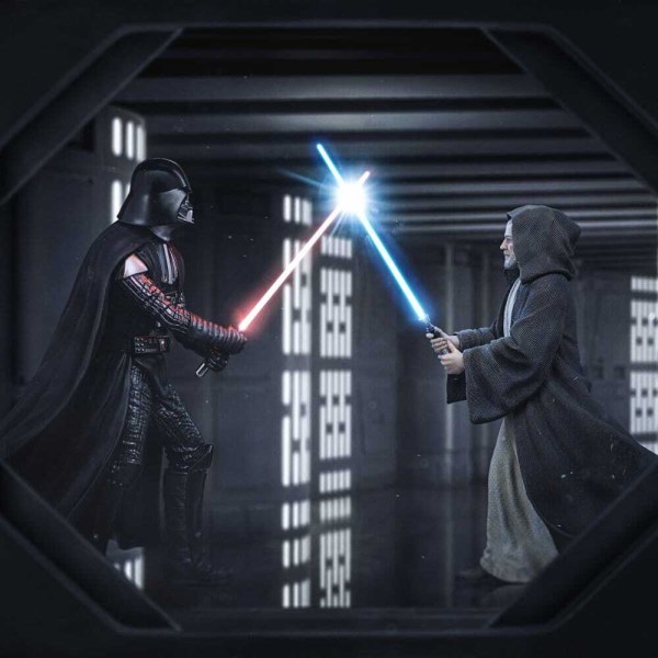 Statuetta Star Wars 1/10 Deluxe Art Scale Darth Vader Vs Obi-Wan Kenobi (CCXP Exclusive 2025) 24 cm