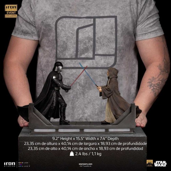 Statuetta Star Wars 1/10 Deluxe Art Scale Darth Vader Vs Obi-Wan Kenobi (CCXP Exclusive 2025) 24 cm