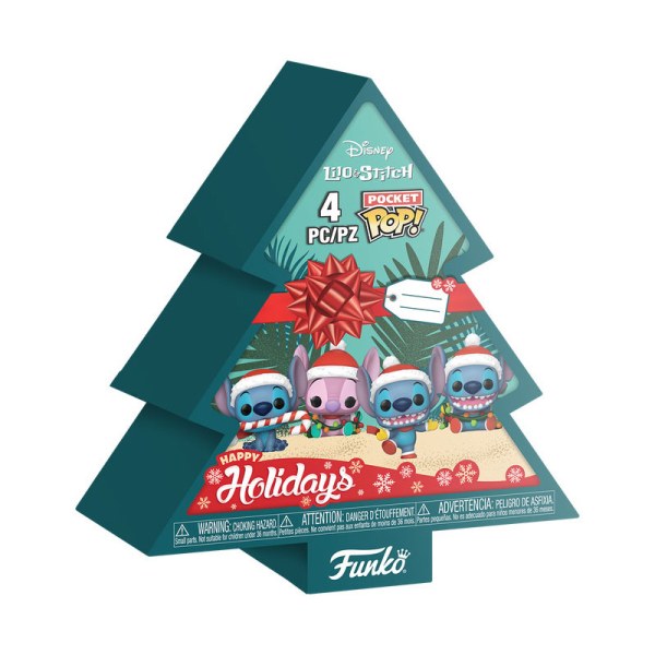 Pack albero Natale 4 Pocket Pop Stitch - Disney Lilo & Stitch