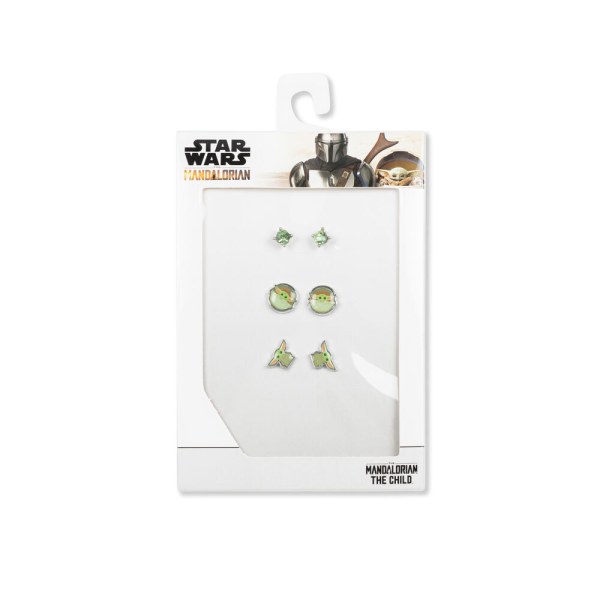 Set di 3 paia di orecchini Baby Yoda Star Wars