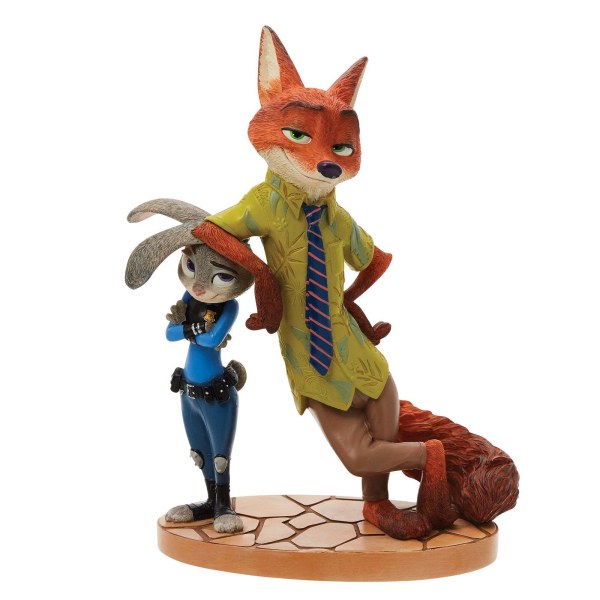 Figurina di Nick Wilde e Judy Hopps – Zootopia - Collezione Disney Showcase