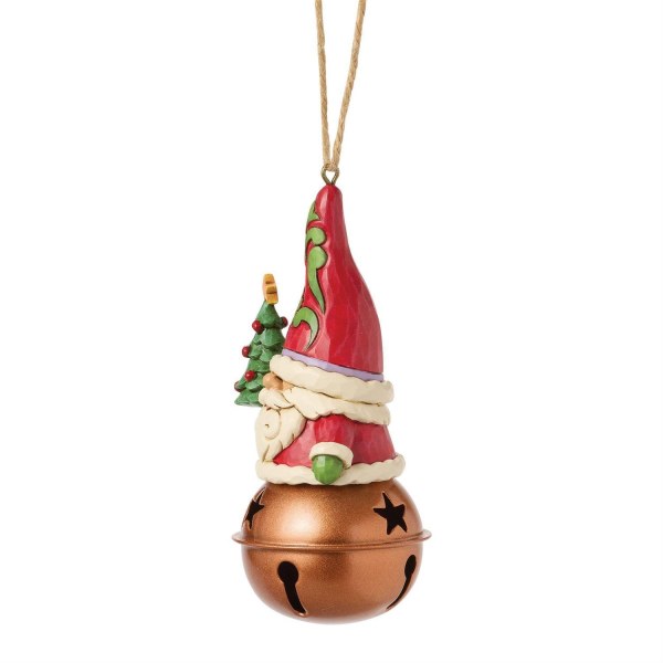 GNOMO NATALE SU ORNAMENTO A CAMPANA - HEARTWOOD CREEK
