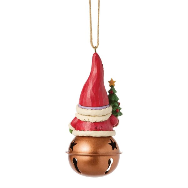 GNOMO NATALE SU ORNAMENTO A CAMPANA - HEARTWOOD CREEK