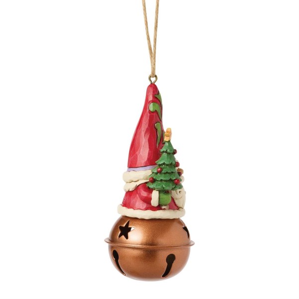 GNOMO NATALE SU ORNAMENTO A CAMPANA - HEARTWOOD CREEK