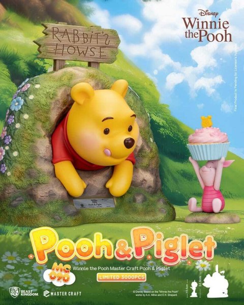 Disney Master Craft statuetta di Winnie the Pooh e Pimpi 33 cm