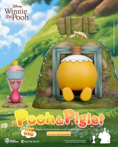 Disney Master Craft statuetta di Winnie the Pooh e Pimpi 33 cm