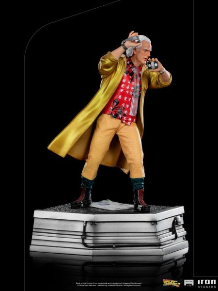 Ritorno al futuro - Parte II 1/10 Art Scale Dottore Brown Statua 25 cm