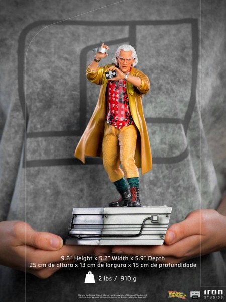 Ritorno al futuro - Parte II 1/10 Art Scale Dottore Brown Statua 25 cm