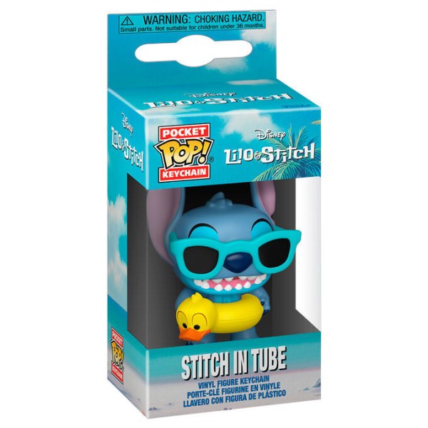 Portachiavi Pocket POP Disney Lilo & Stitch - Stitch in Tube