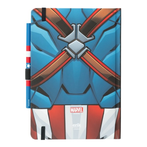 QUADERNO UNIFORM PREMIUM A5 CON PENNA - MARVEL CAPITANO AMERICA