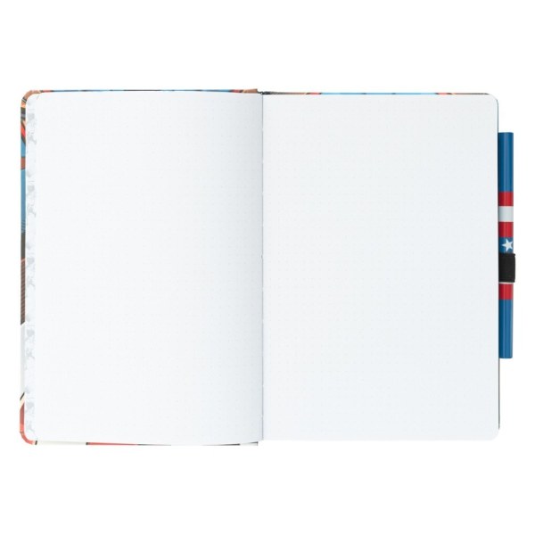 QUADERNO UNIFORM PREMIUM A5 CON PENNA - MARVEL CAPITANO AMERICA