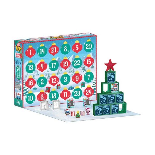 Calendario dell'Avvento Bitty POP! - Conto alla rovescia di 24 giorni Stitch Natale - Disney Lilo & Stitch