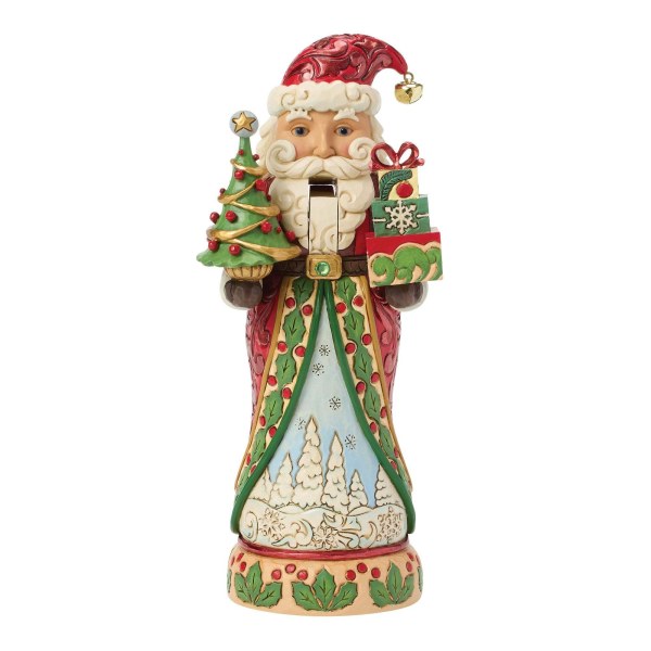 Schiaccianoci di Babbo Natale rosso e verde - Jim Shore