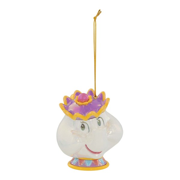 Ornamento in PVC iridescente della signora Potts - DISNEY DEPARTMENT 56