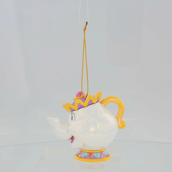 Ornamento in PVC iridescente della signora Potts - DISNEY DEPARTMENT 56