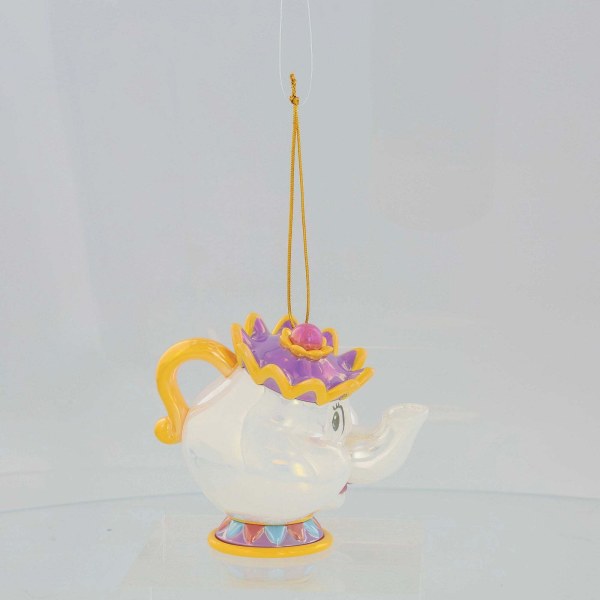 Ornamento in PVC iridescente della signora Potts - DISNEY DEPARTMENT 56