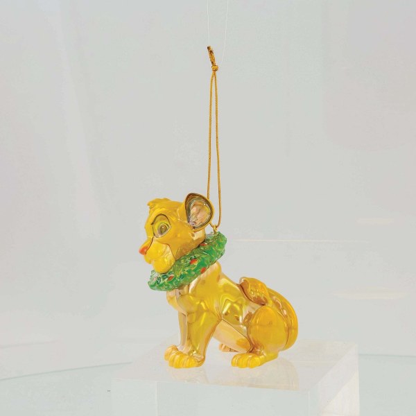 ORNAMENTO IN PVC IRIDESCENTE SIMBA GHIRLANDA DI NATALE - DISNEY DEPARTMENT 56