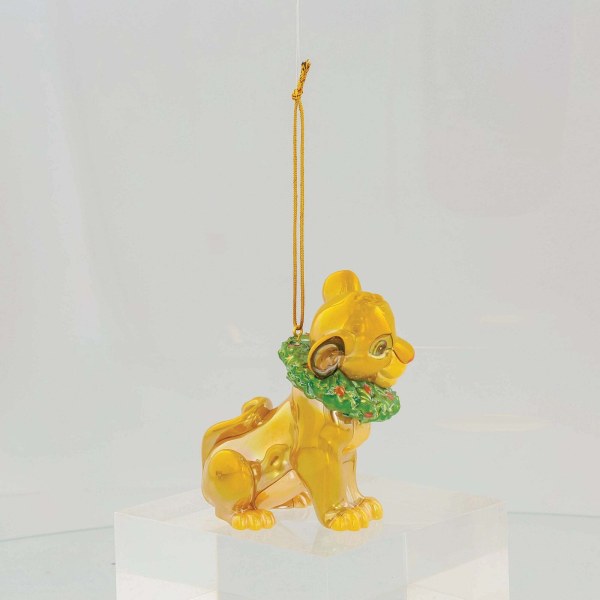 ORNAMENTO IN PVC IRIDESCENTE SIMBA GHIRLANDA DI NATALE - DISNEY DEPARTMENT 56