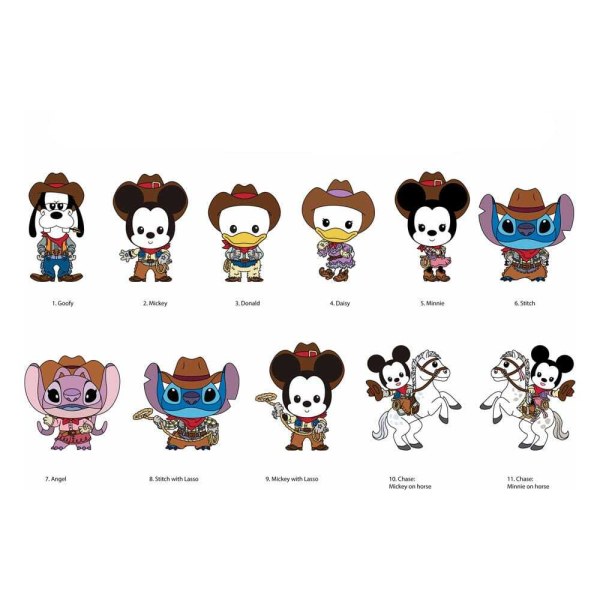 Portachiavi Western 3D Serie 72, bustina a sorpresa - Disney Classic