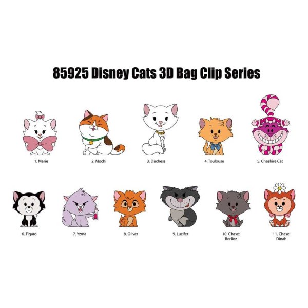 Portachiavi 3D Cats Serie 69, bustina a sorpresa - Disney