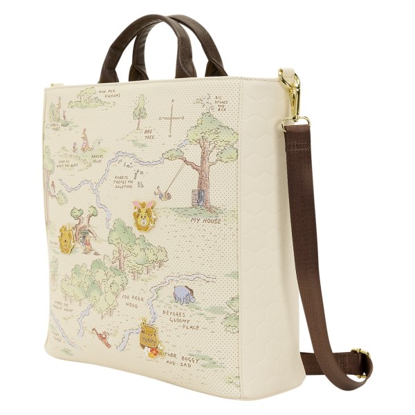 Borsa Tote Winnie the Pooh con l'immagine del Bosco dei Cento Acri - Disney Loungefly