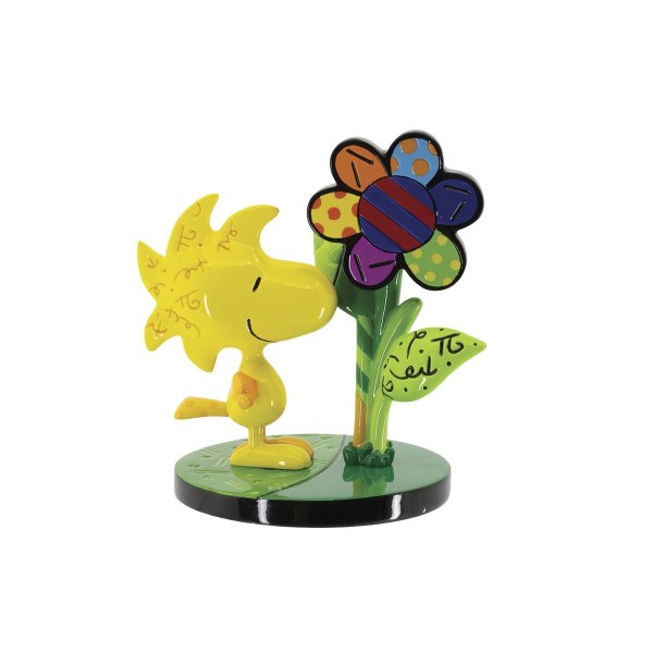 MINI FIGURINA WOODSTOCK CON UN FIORE - BRETTO PEANUTS