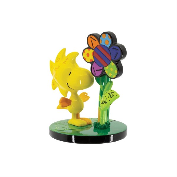 MINI FIGURINA WOODSTOCK CON UN FIORE - BRETTO PEANUTS