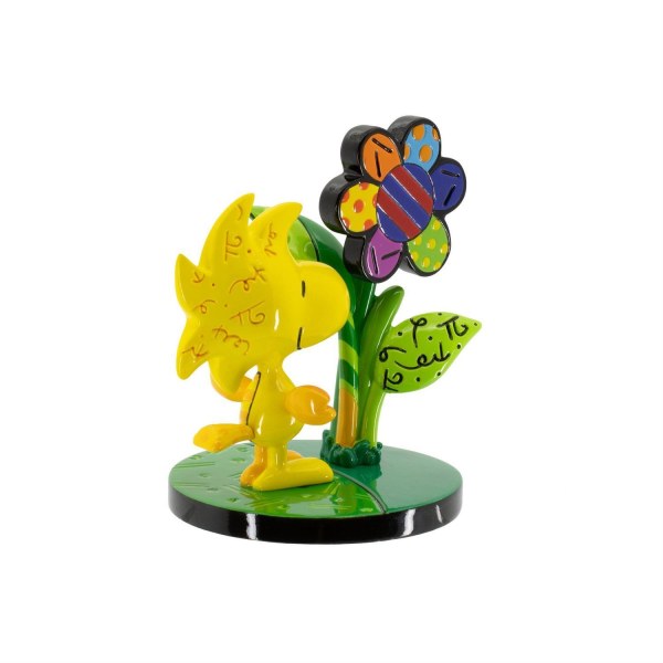 MINI FIGURINA WOODSTOCK CON UN FIORE - BRETTO PEANUTS