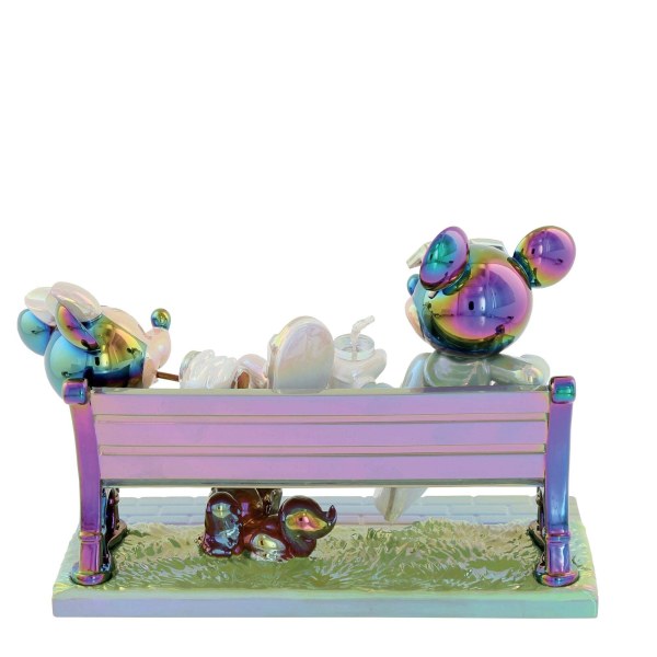 TOPOLINO E MINNIE SULLA SEDIA FINITURA GALVANICA - DISNEY SHOWCASE