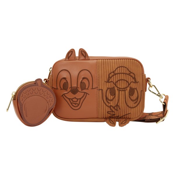 Sac Bandoulière in velluto a coste con portamonete di Cip e Ciop - Disney Loungefly