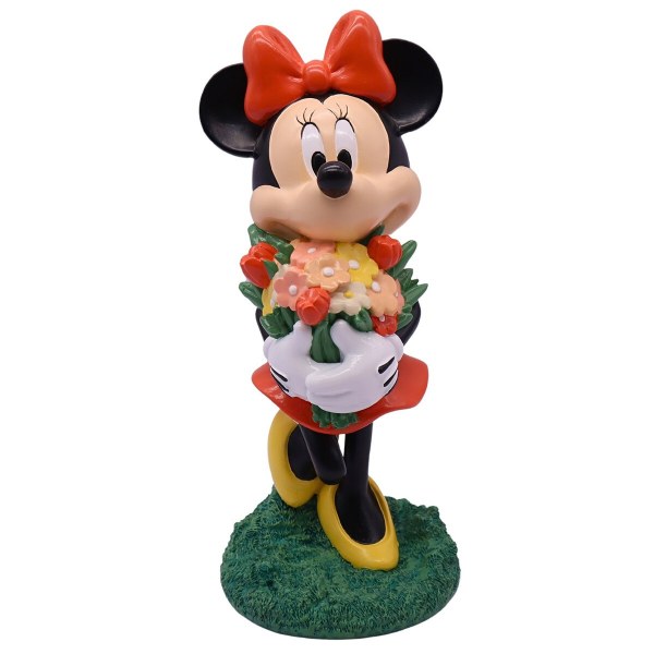Statua da giardino di Minnie con fiori – Disney Topolino e amici